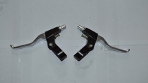 Ручки тормоза алюминиевые черно-серебро