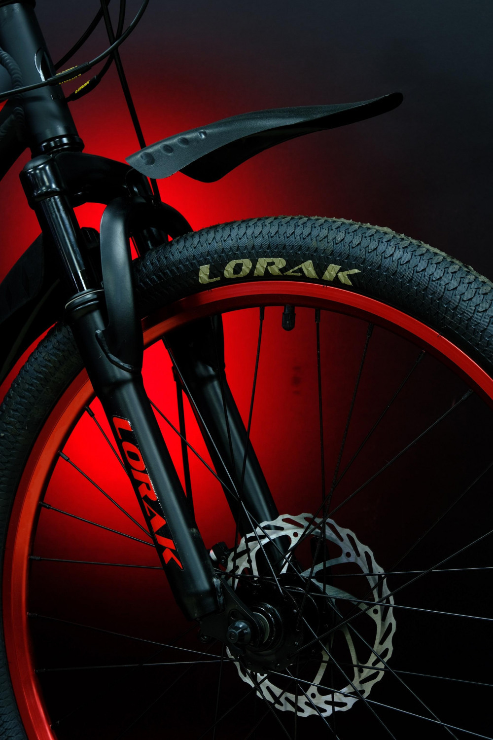 Lorak Dynamic 24 18sp Матовый Чёрный/Красный