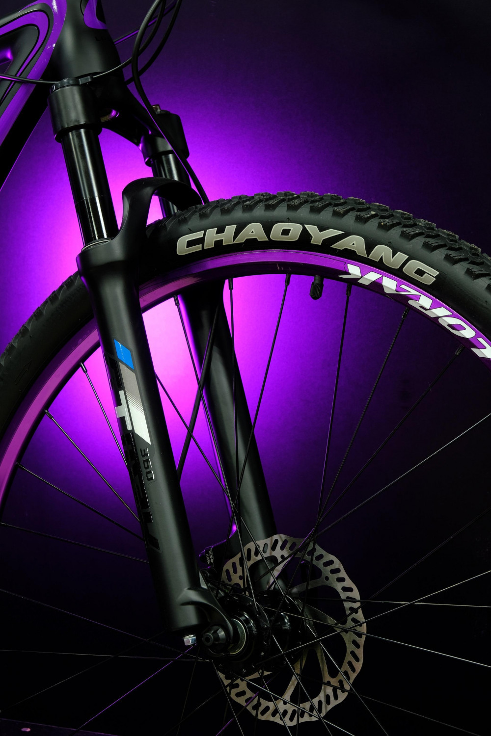 Lorak Glory 2000 Матовый Чёрный/Фиолетовый рама 17 (на рост 155-173)